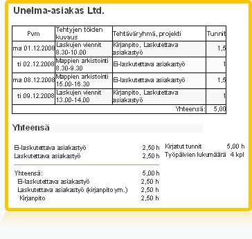 Esimerkkiraportti